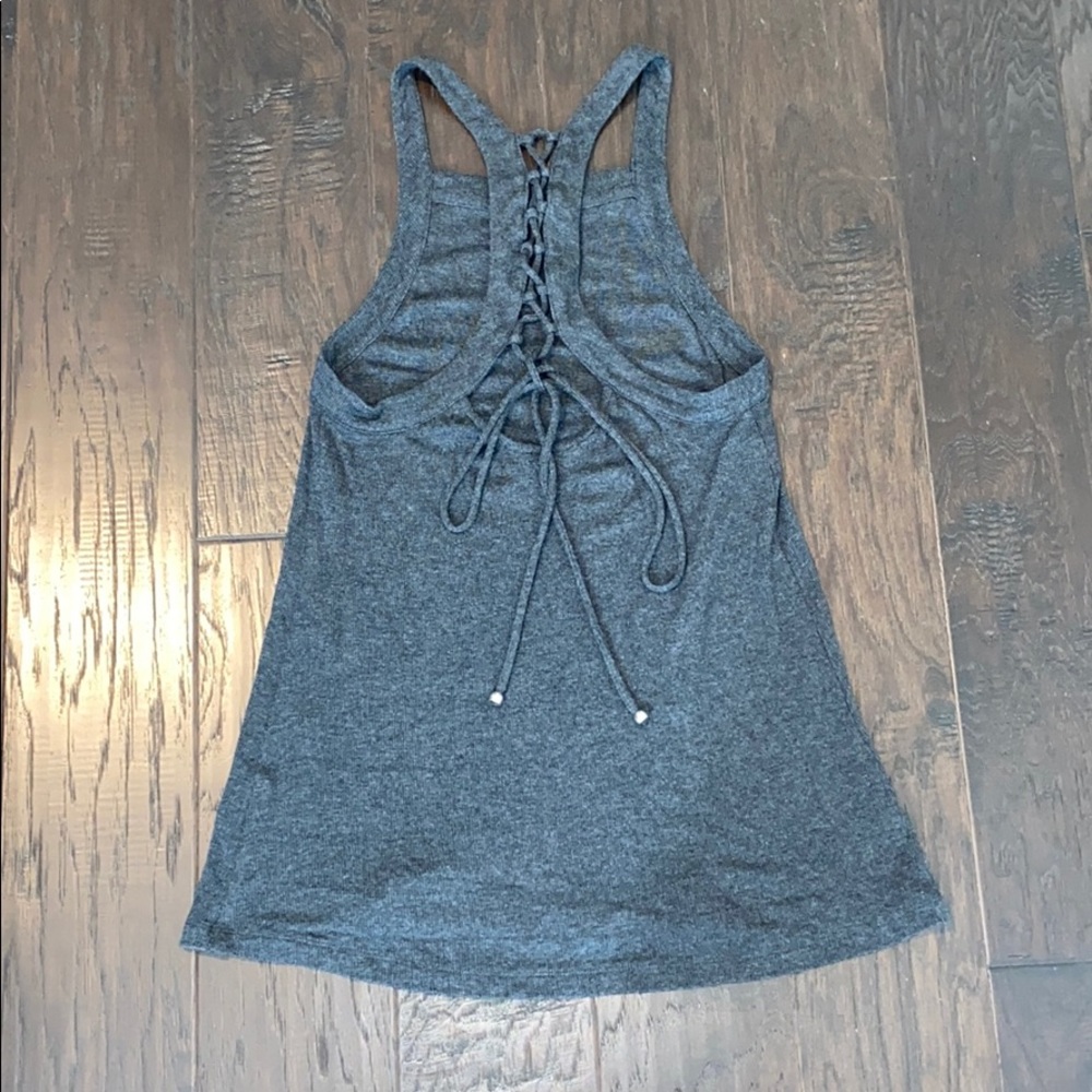 Naked Zebra Tank with Tie Back